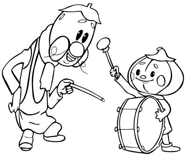 Чиполлино. Раскраска