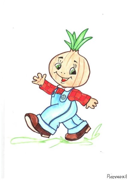 Иллюстрации героев к сказке Чиполлино