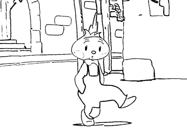 Чиполлино раскраска Чиполлино