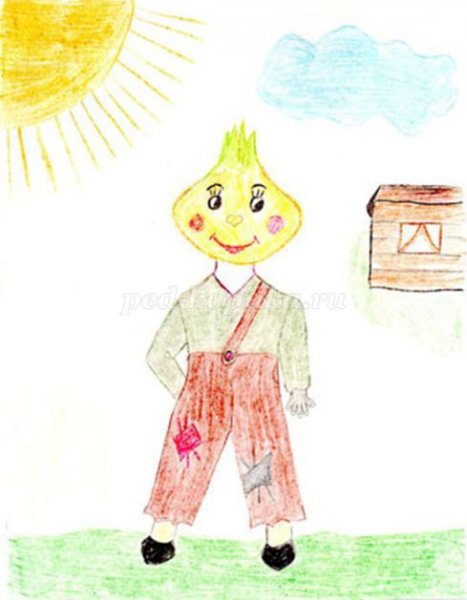 Рисунок к балету Чиполлино