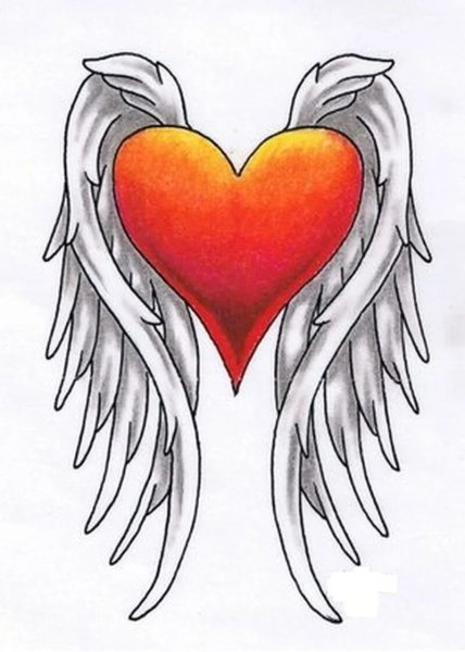 Сердечко карандашом