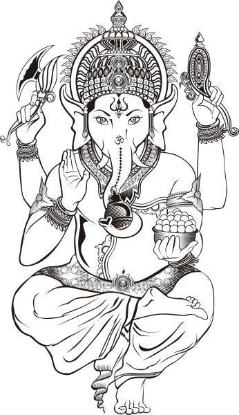 Будда рисунок легкий