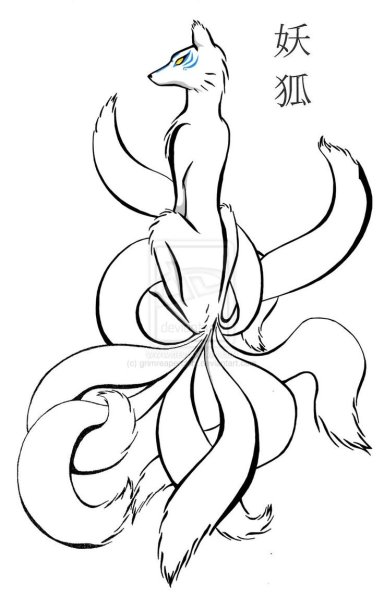 Кицунэ девятихвостый Лис