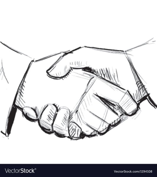 Рукопожатие рисунок