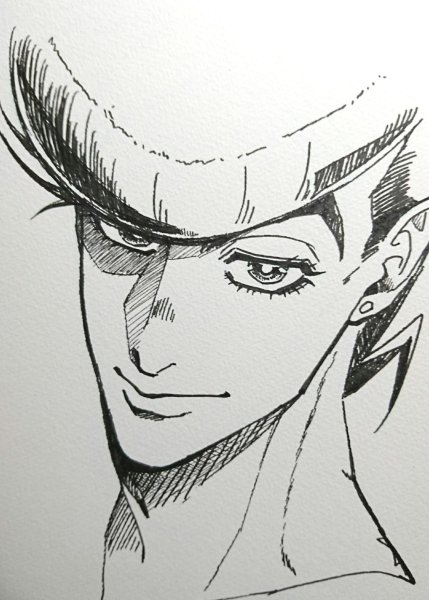 Джоджо арт Джоске карандашом