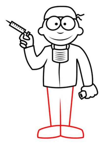 Доктор раскраска для детей