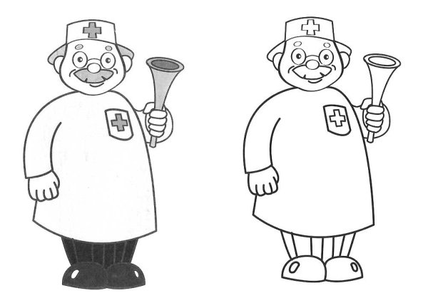 Доктор Айболит раскраска