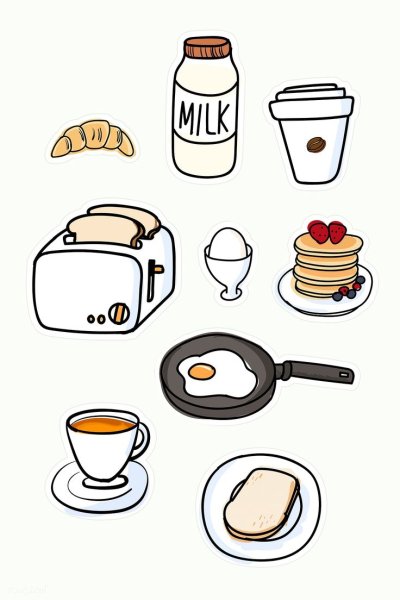 Стикеры завтрак