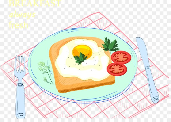 Рисунок на тему завтрак