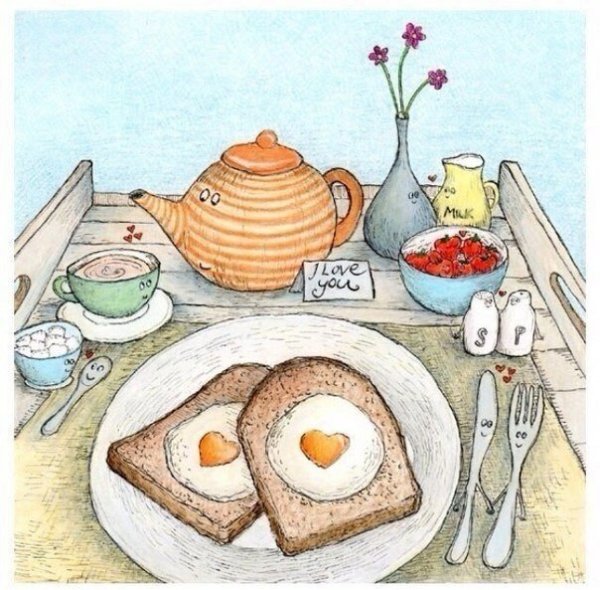 Завтрак карандашом