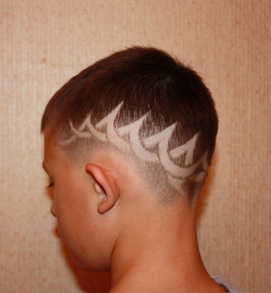 Узоры на голове для мальчиков