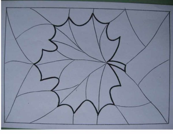 Витраж поэтапное рисование