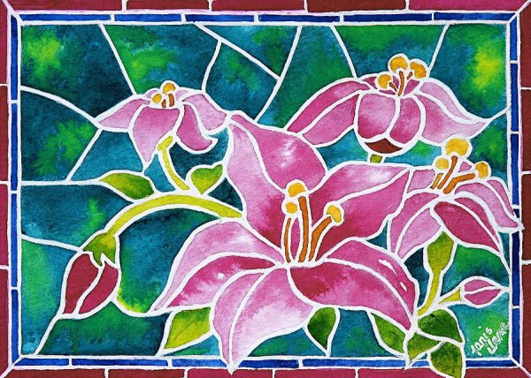 Техника витраж в живописи