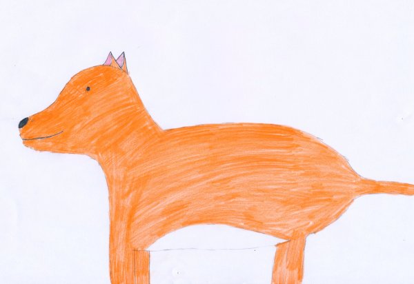 Каштанка детские рисунки