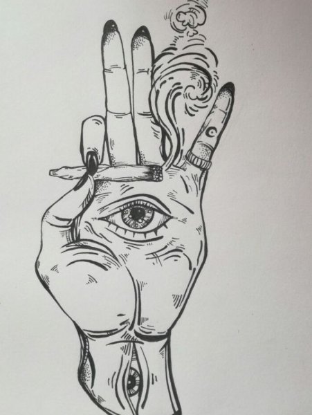 Психоделические тату эскизы