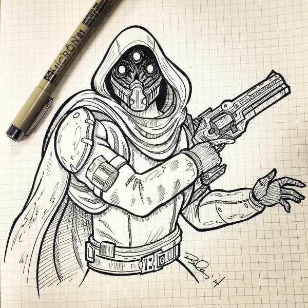 Эскизы персонажей из игр