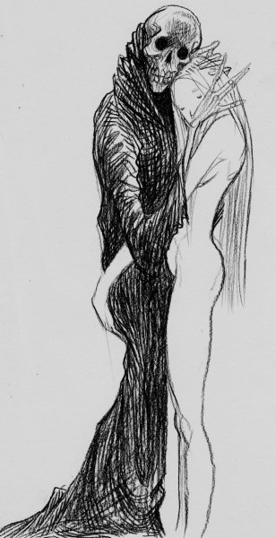 Готические рисунки для срисовки легкие