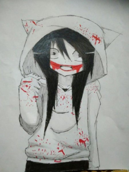 Нарисовать Джеффа крипи