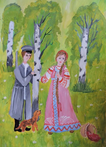 Иллюстрации к барышне крестьянке Пушкина