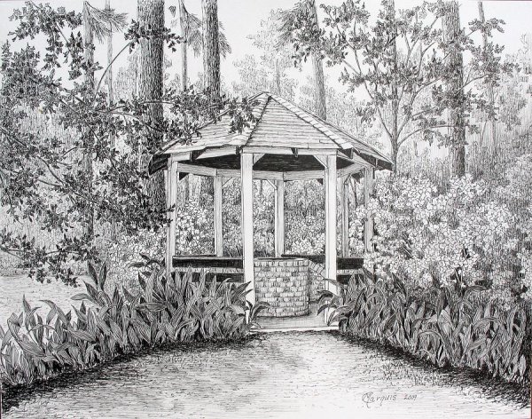 Беседки в графике