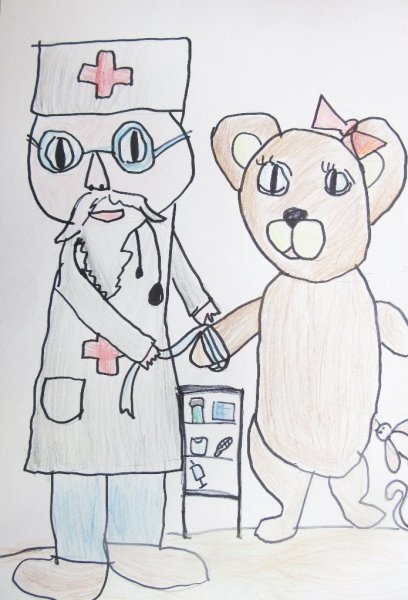 Рисунок ветеринара с животными