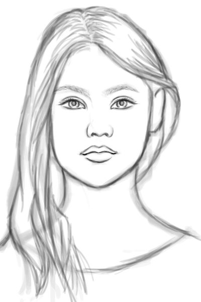 Рисунки для срисовки портреты