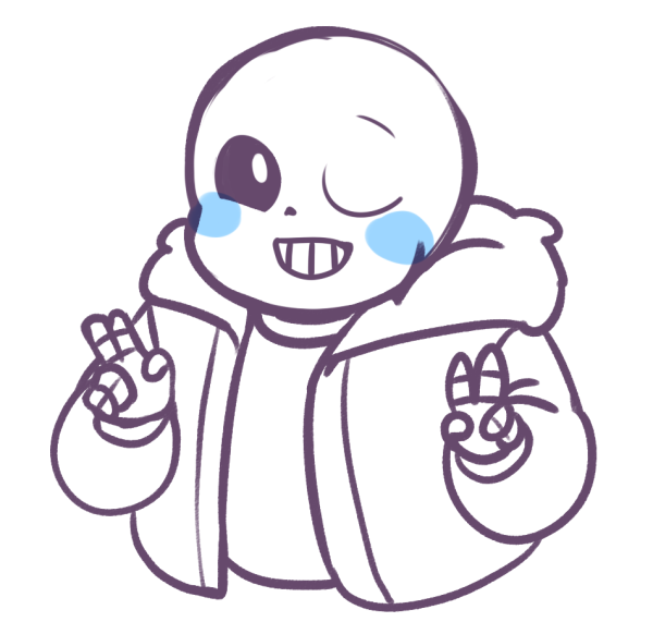 Санс для срисовки легкие