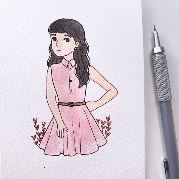 Для скетчбука девочек для начинающих