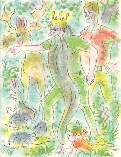 Лесной царь рисунок