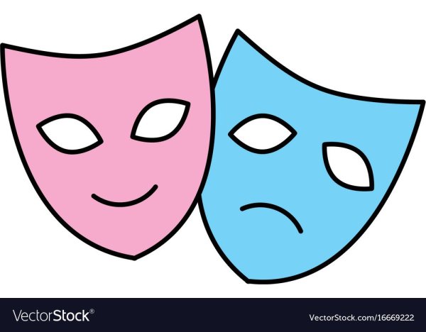 Театральные маски печать