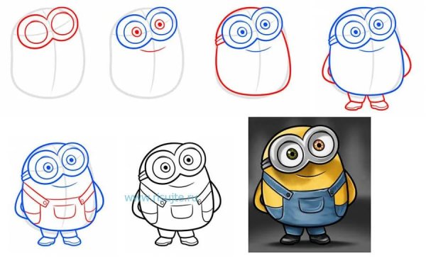 Мышь пошаговое рисование