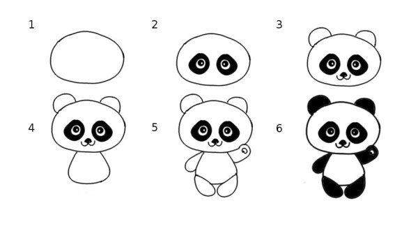 Как нарисовать мишку