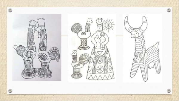 Этапы росписи филимоновской игрушки