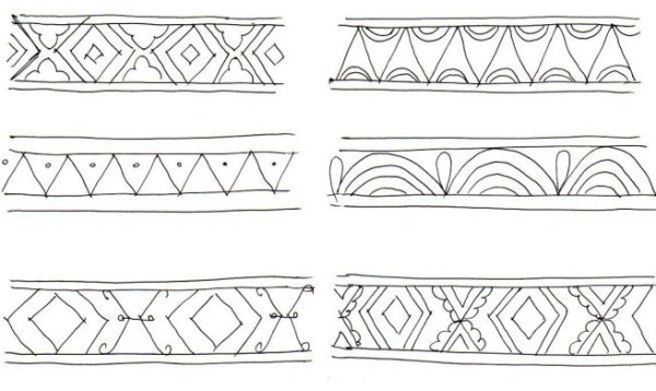 Ленточный орнамент Кубачи