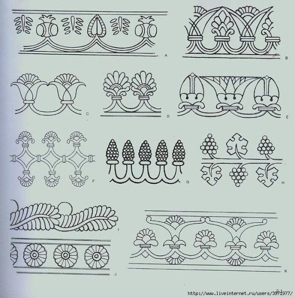 Ленточный орнамент геометрический