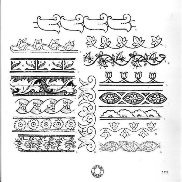 Узоры телеутов и шорцев