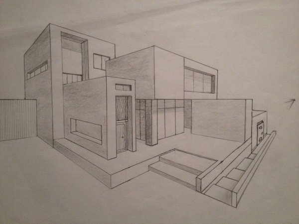 Современный дом для рисования