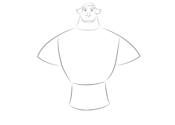 Легкий портрет богатыря Илья Муромец