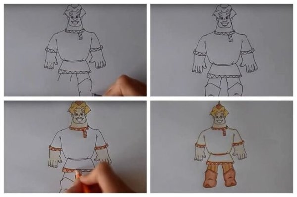 Рисование богатыря