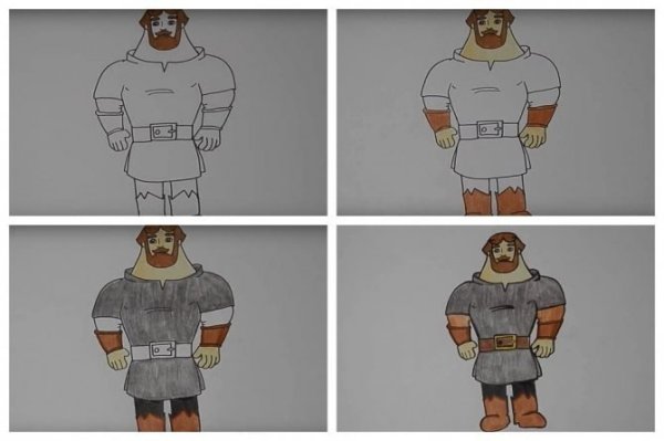 Нарисовать богатыря Илью Муромца