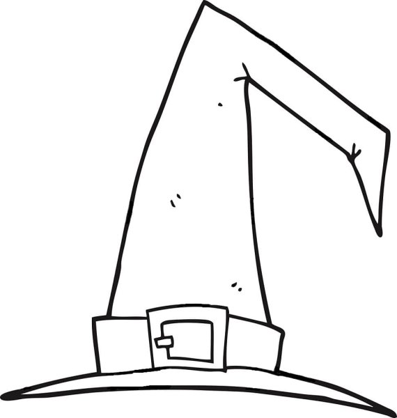 Колпак ведьмы рисунок карандашом