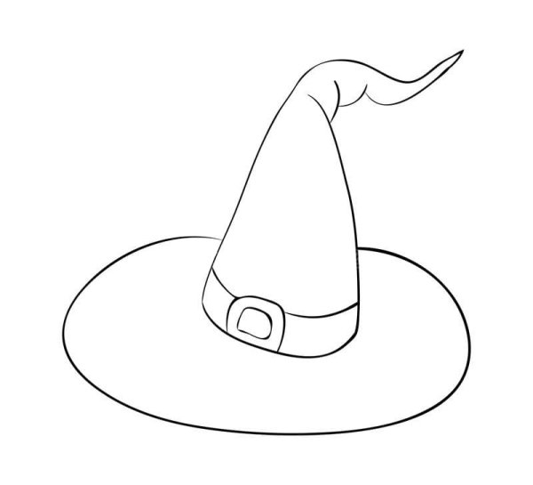 Шляпа ведьмы вектор