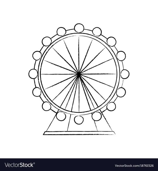 Колесо обозрения раскраска