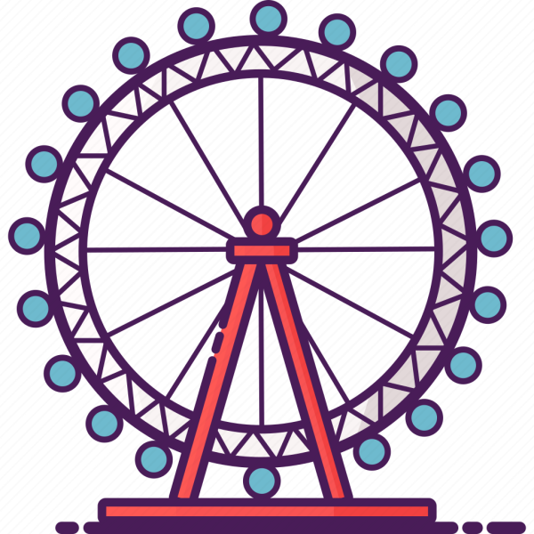 Колесо обозрения Лондон вектор