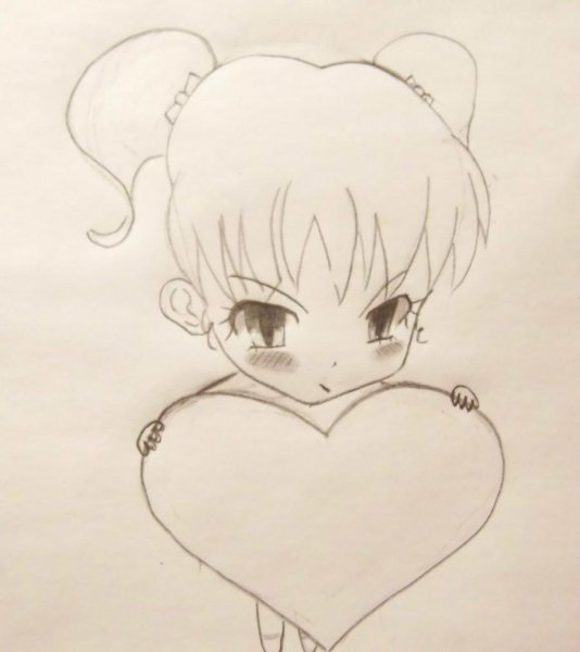 Аниме для срисовки карандашом лёгкие