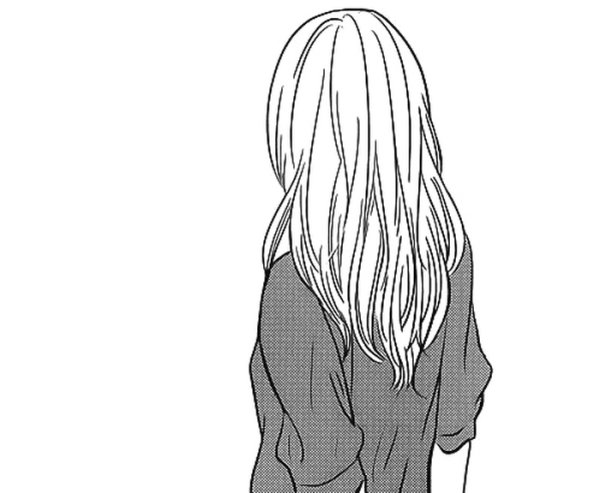 Картинки для срисовки девушки со спины