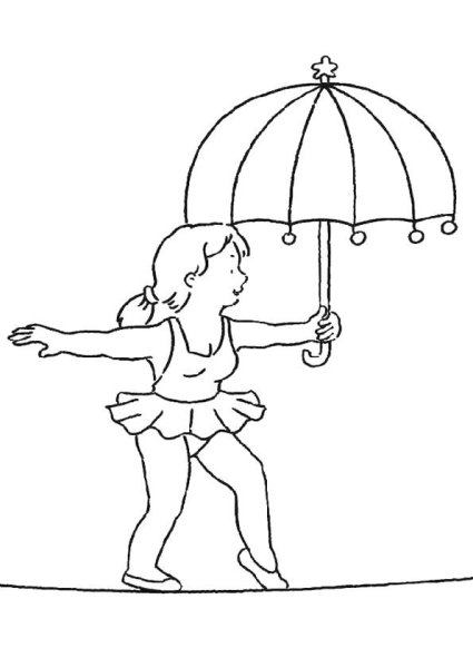 Цирк раскраска для малышей