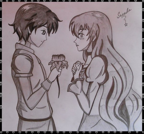 Рисунок на тему Ромео и Джульетта легкий