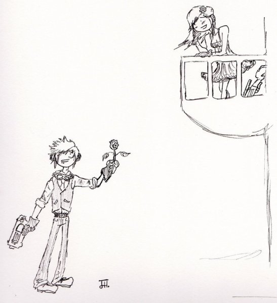 Ромео и Джульетта карандашом