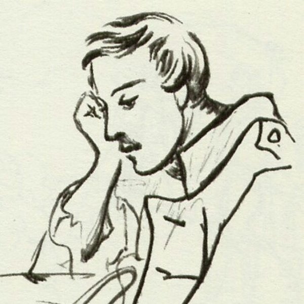 Печорин портрет рисунок